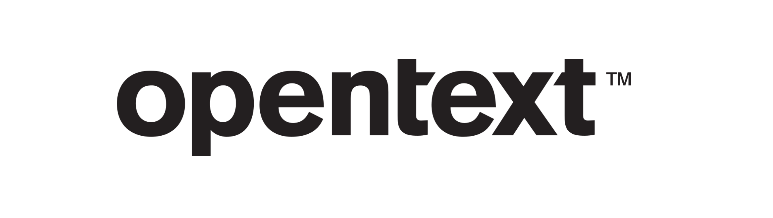 Opentext logo black